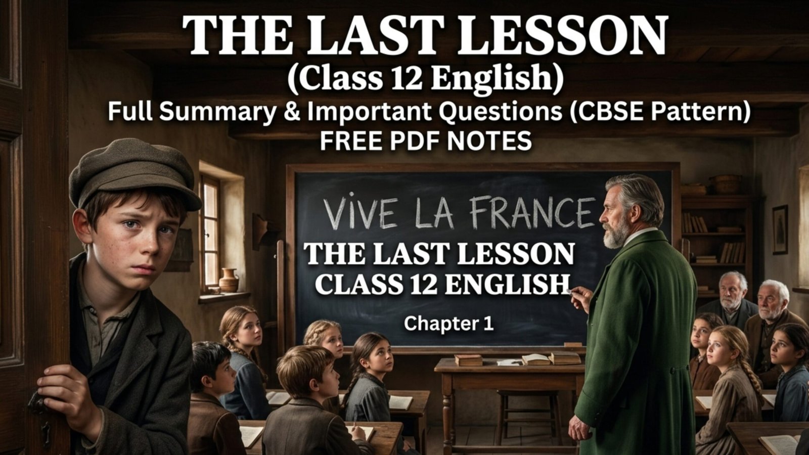 The Last Lesson Class 12 English Chapter 1 Complete Notes